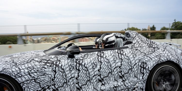 Prototypen des Mercedes-AMG PureSpeed auf der Zielgeraden der Erprobung
Prototypes of the Mercedes-AMG PureSpeed in the final stages of testing